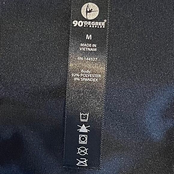 Reflex Womens Tank Razorback Black Pink Accent Size M Athleisure Fitness - Picture 8 of 9